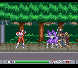 Mighty Morphin Power Rangers (Japan) In game screenshot